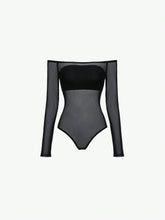 Women's Sexy Off-Shoulder Sheer Mesh Bodysuit In Summer